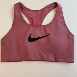 Nike Athletic Sports Bra Pink Size Small Adult Women Logo Lightly Padded